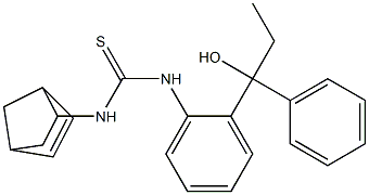 N-bicyclo[2.2.1]hept-5-en-2-yl-N'-[2-(1-hydroxy-1-phenylpropyl)phenyl]thiourea Structure