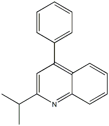 2-isopropyl-4-phenylquinoline 구조식 이미지