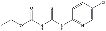 ethyl N-{[(5-chloro-2-pyridinyl)amino]carbothioyl}carbamate 구조식 이미지