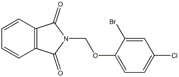 2-[(2-bromo-4-chlorophenoxy)methyl]-1H-isoindole-1,3(2H)-dione Structure