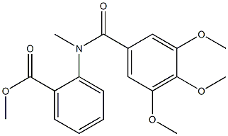 methyl 2-[methyl(3,4,5-trimethoxybenzoyl)amino]benzoate 구조식 이미지