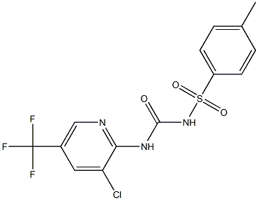 3-chloro-2-[({[(4-methylphenyl)sulfonyl]amino}carbonyl)amino]-5-(trifluoromethyl)pyridine Structure
