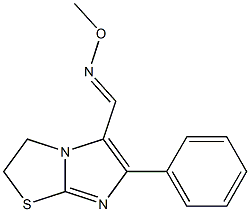 6-phenyl-2,3-dihydroimidazo[2,1-b][1,3]thiazole-5-carbaldehyde O-methyloxime Structure