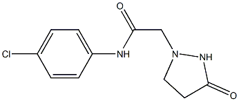 N-(4-chlorophenyl)-2-(3-oxotetrahydro-1H-pyrazol-1-yl)acetamide Structure