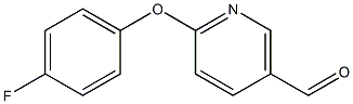 6-(4-fluorophenoxy)nicotinaldehyde Structure