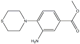 methyl 3-amino-4-(1,4-thiazinan-4-yl)benzenecarboxylate Structure