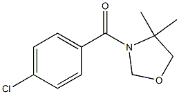 (4-chlorophenyl)(4,4-dimethyl-1,3-oxazolan-3-yl)methanone Structure