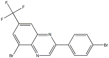 5-bromo-2-(4-bromophenyl)-7-(trifluoromethyl)quinoxaline Structure