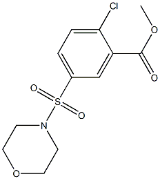 methyl 2-chloro-5-(morpholin-4-ylsulfonyl)benzoate Structure