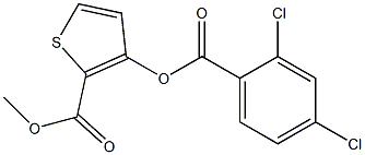 methyl 3-[(2,4-dichlorobenzoyl)oxy]thiophene-2-carboxylate 구조식 이미지