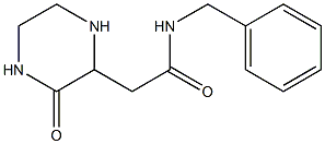 N1-benzyl-2-(3-oxo-2-piperazinyl)acetamide 구조식 이미지