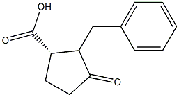 (1S)-2-benzyl-3-oxocyclopentanecarboxylic acid 구조식 이미지