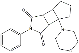 3b-morpholino-2-phenylperhydrocyclopenta[3,4]cyclobuta[c]pyrrole-1,3-dione Structure