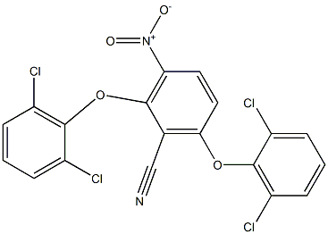 2,6-di(2,6-dichlorophenoxy)-3-nitrobenzonitrile Structure