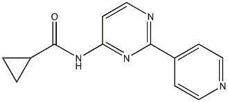 N-[2-(4-pyridinyl)-4-pyrimidinyl]cyclopropanecarboxamide Structure