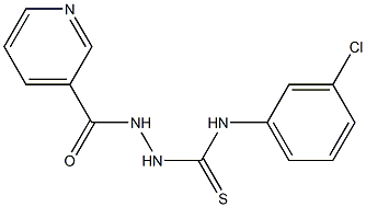 N1-(3-chlorophenyl)-2-(3-pyridylcarbonyl)hydrazine-1-carbothioamide Structure