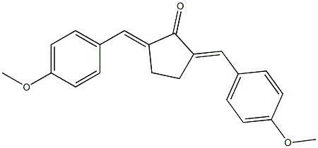 2,5-di(4-methoxybenzylidene)cyclopentan-1-one Structure
