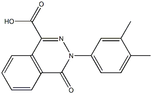 3-(3,4-dimethylphenyl)-4-oxo-3,4-dihydro-1-phthalazinecarboxylic acid Structure