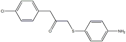 1-[(4-aminophenyl)sulfanyl]-3-(4-chlorophenyl)acetone Structure