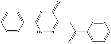 6-(2-oxo-2-phenylethyl)-3-phenyl-2,5-dihydro-1,2,4-triazin-5-one 구조식 이미지