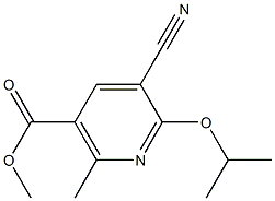 methyl 5-cyano-6-isopropoxy-2-methylnicotinate Structure