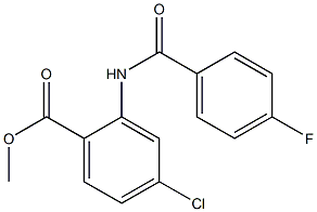 methyl 4-chloro-2-[(4-fluorobenzoyl)amino]benzoate 구조식 이미지