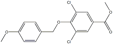 methyl 3,5-dichloro-4-[(4-methoxybenzyl)oxy]benzenecarboxylate Structure