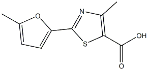 4-methyl-2-(5-methyl-2-furyl)-1,3-thiazole-5-carboxylic acid Structure