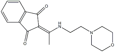 2-{1-[(2-morpholinoethyl)amino]ethylidene}-1H-indene-1,3(2H)-dione Structure