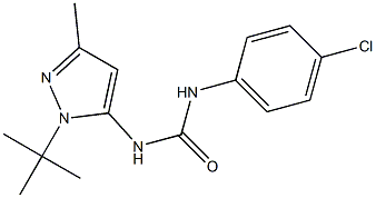 N-[1-(tert-butyl)-3-methyl-1H-pyrazol-5-yl]-N'-(4-chlorophenyl)urea Structure