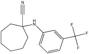 1-[3-(trifluoromethyl)anilino]cycloheptane-1-carbonitrile Structure