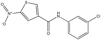 N3-(3-chlorophenyl)-5-nitrothiophene-3-carboxamide 구조식 이미지