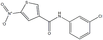 N3-(3-chlorophenyl)-5-nitrothiophene-3-carboxamide Structure