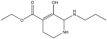 ethyl 5-hydroxy-6-(propylamino)-1,2,3,6-tetrahydro-4-pyridinecarboxylate Structure