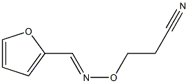 3-{[(2-furylmethylidene)amino]oxy}propanenitrile 구조식 이미지