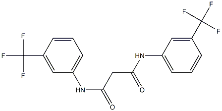 N1,N3-di[3-(trifluoromethyl)phenyl]malonamide Structure