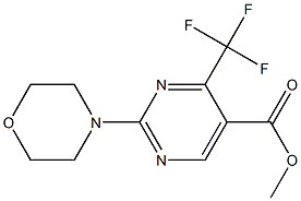 methyl 2-morpholino-4-(trifluoromethyl)pyrimidine-5-carboxylate Structure