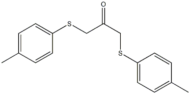 1,3-bis[(4-methylphenyl)sulfanyl]acetone Structure