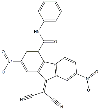 N4-phenyl-9-(dicyanomethylene)-2,7-dinitro-9H-4-fluorenecarboxamide Structure