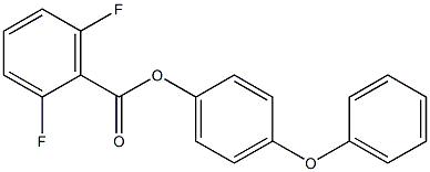 4-phenoxyphenyl 2,6-difluorobenzoate 구조식 이미지