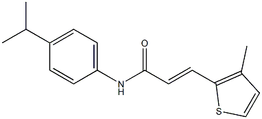 N1-(4-isopropylphenyl)-3-(3-methyl-2-thienyl)acrylamide Structure