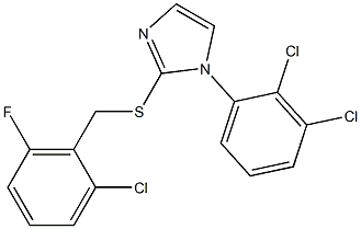 2-[(2-chloro-6-fluorobenzyl)thio]-1-(2,3-dichlorophenyl)-1H-imidazole Structure