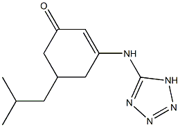 5-isobutyl-3-(1H-1,2,3,4-tetraazol-5-ylamino)-2-cyclohexen-1-one Structure