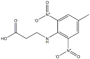 3-(4-methyl-2,6-dinitroanilino)propanoic acid 구조식 이미지