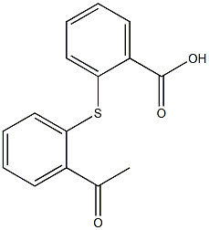 2-[(2-acetylphenyl)thio]benzoic acid 구조식 이미지