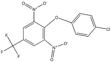 2-(4-chlorophenoxy)-1,3-dinitro-5-(trifluoromethyl)benzene Structure