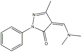 4-[(dimethylamino)methylidene]-3-methyl-1-phenyl-4,5-dihydro-1H-pyrazol-5-one 구조식 이미지