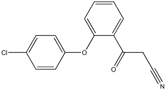 3-[2-(4-chlorophenoxy)phenyl]-3-oxopropanenitrile 구조식 이미지