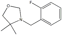 3-(2-fluorobenzyl)-4,4-dimethyl-1,3-oxazolane Structure