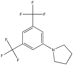 1-[3,5-di(trifluoromethyl)phenyl]pyrrolidine Structure